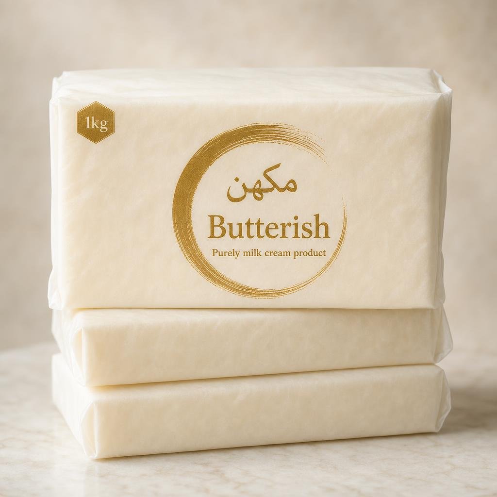 Pure White Butter in Butterish branded packaging