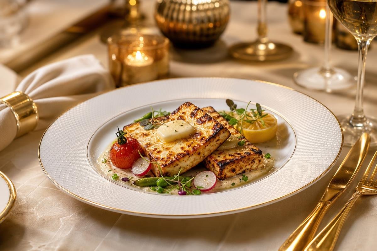 Fine dining dish made with Butterish paneer and butter
